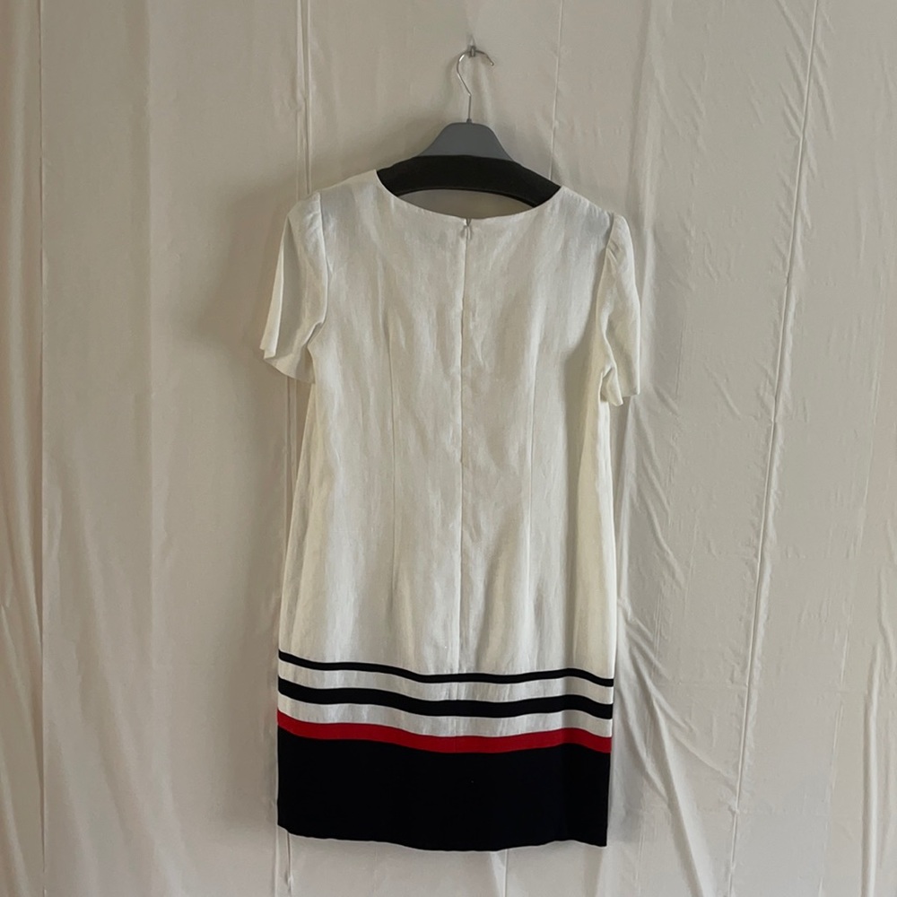 Nissa. Linen Shift White Dress US 10